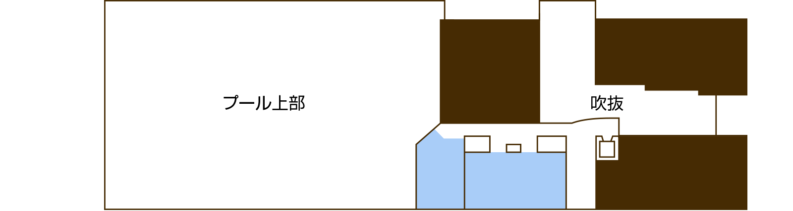 黒瀬屋内プール2階地図