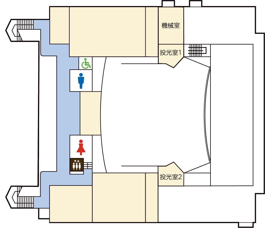 豊栄生涯学習センター2階地図