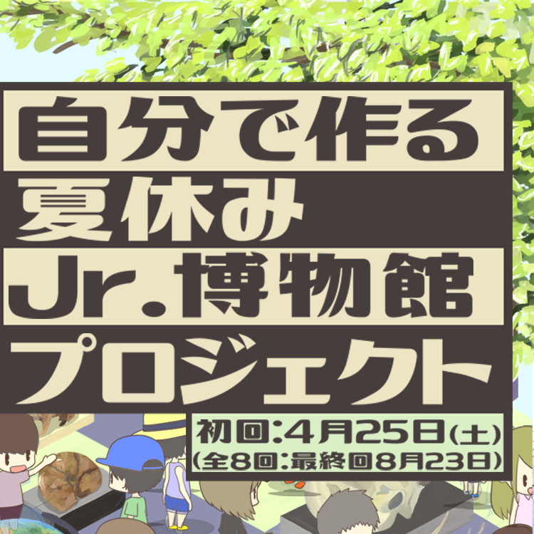 自分で作る夏休みJr博物館プロジェクトタイトル